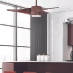 tavanski ventilator drven so svetlo