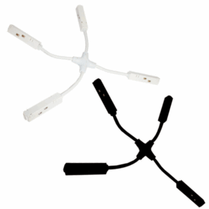 Х  електро конектор за магнетна шина Црн/Бел