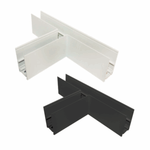 T спојка за НАДГРАДНА Магнетна шина Црна/Бела