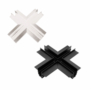 X спојка за УГРАДНА Магнетна шина Црна/Бела