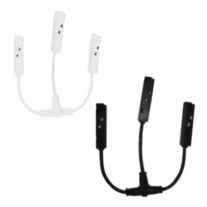 T  електро конектор за магнетна шина Црн/Бел