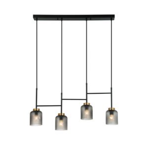 Zac - Висечки лустер линиски 4*Е27