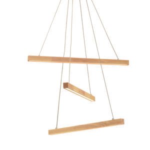 Candela - Висечки Лустер Дрвен LED 27w 3000k