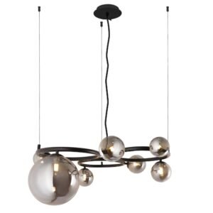 Blaire Smoke – Црн Висечки лустер 7*G9