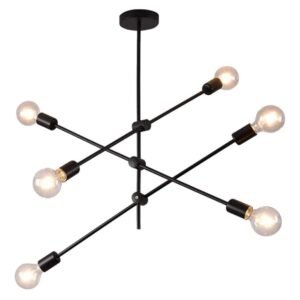 Gorgina - Црн Висечки Лустер 6*Е27