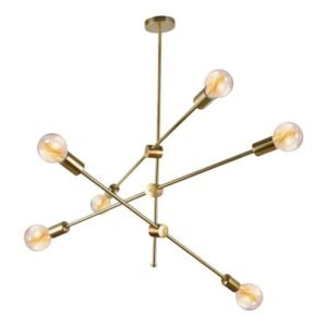 Gorgina - Златен Плафонски Лустер 6*Е27