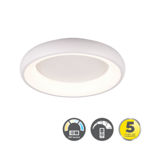 Cardona - LED плафоњерка Бела Ф45 29w 3CCT