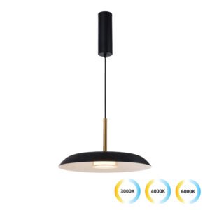 Nudo Black - LED Висечки лустер единечен 11w 3CCT Ф36cm