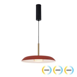 Nudo Red - LED Висечки лустер единечен 11w 3CCT Ф36cm