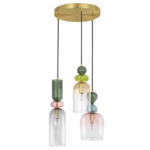 Murano - Висечки лустер кружен 3*Е27