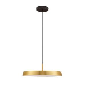 Vetro - LED висечки кружен лустер Златен 37w Ф50