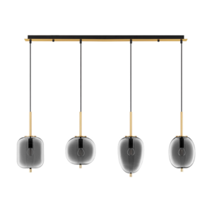 Lato Smoke - Висечки лустер линиски 4*Е27