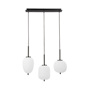 Lato Black - Висечки лустер линиски 3*Е27