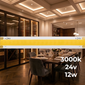 COB ЛЕД лента 12w-1200lm/m 24v 3000k