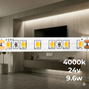 ЛЕД лента 9,6w-1130lm/m 24v 4000k