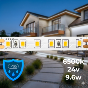 ЛЕД лента 9,6w-1130lm/m 24v 6500k IP65