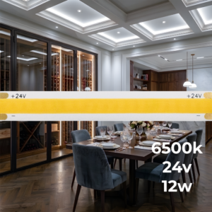 COB ЛЕД лента 12w-1320lm/m 24v 6500k