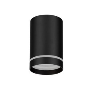 Aval - Надградно спот тело црно 1*GU10