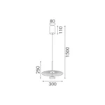 Lofty - LED Висечки лустер златен 12w 2700k - Image 3