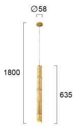 Bamboo - Висечко спот тело единечно 1*ГУ10 - Image 4