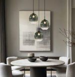 Mirror – Висечки лустер кружен 3*Е27 градиент зелено - Image 2
