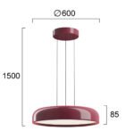 Bordeaux  – Висечки лустер ЛЕД 3000K 60W Бордо - Image 3