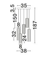 Brielle - Висечки ЛЕД лустер кружен 29w - Image 8