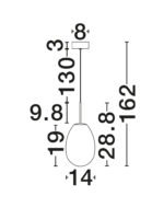 Brita - Единечен ЛЕД лустер 4w 3000к никел - Image 6