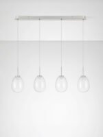 Brita - Линиски ЛЕД лустер 16w 3000k никел - Image 5