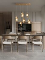 Malory 5 - Висечки линиски лустер 24w златен - Image 2