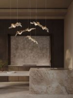 Avesa - Висечки ЛЕД лустер линиски 27w 3000k златен - Image 2