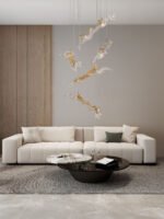 Avesa - Висечки ЛЕД лустер кружен 34w 3000k златен - Image 2