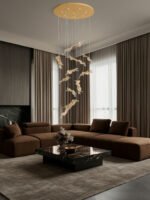 Avesa - Висечки лустер ЛЕД 69w 3000k 3,5м златен - Image 2
