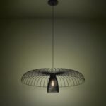 Champerico - Кружен висечки лустер 1*Е27 Црн - Image 2