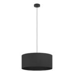 Maserlo Black - Висечки лустер текстилен црн 1*Е27