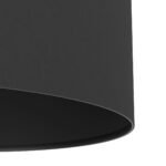 Maserlo Black - Висечки лустер текстилен црн 1*Е27 - Image 4
