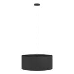 Maserlo Black - Висечки лустер текстилен црн 1*Е27 - Image 5